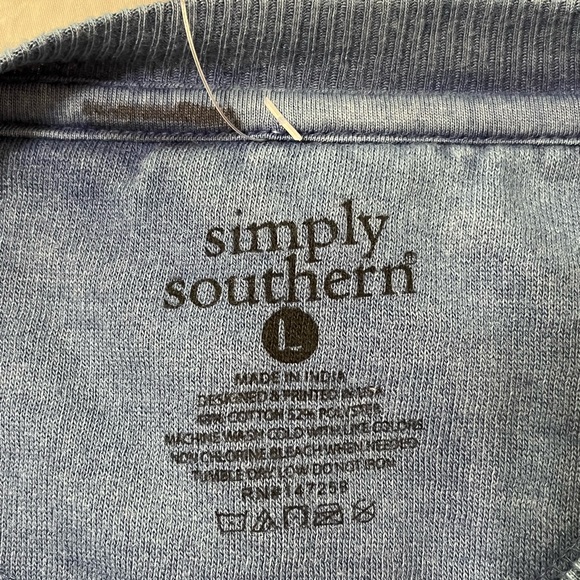Simply Southern Sunflower Relaxed Crew Sweat Shirt Large New! - Picture 6 of 6